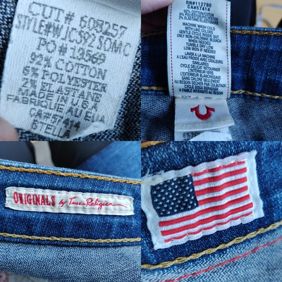 True Religion Skinny Washed Denim Ankle  Jeans - Picture 8 of 8